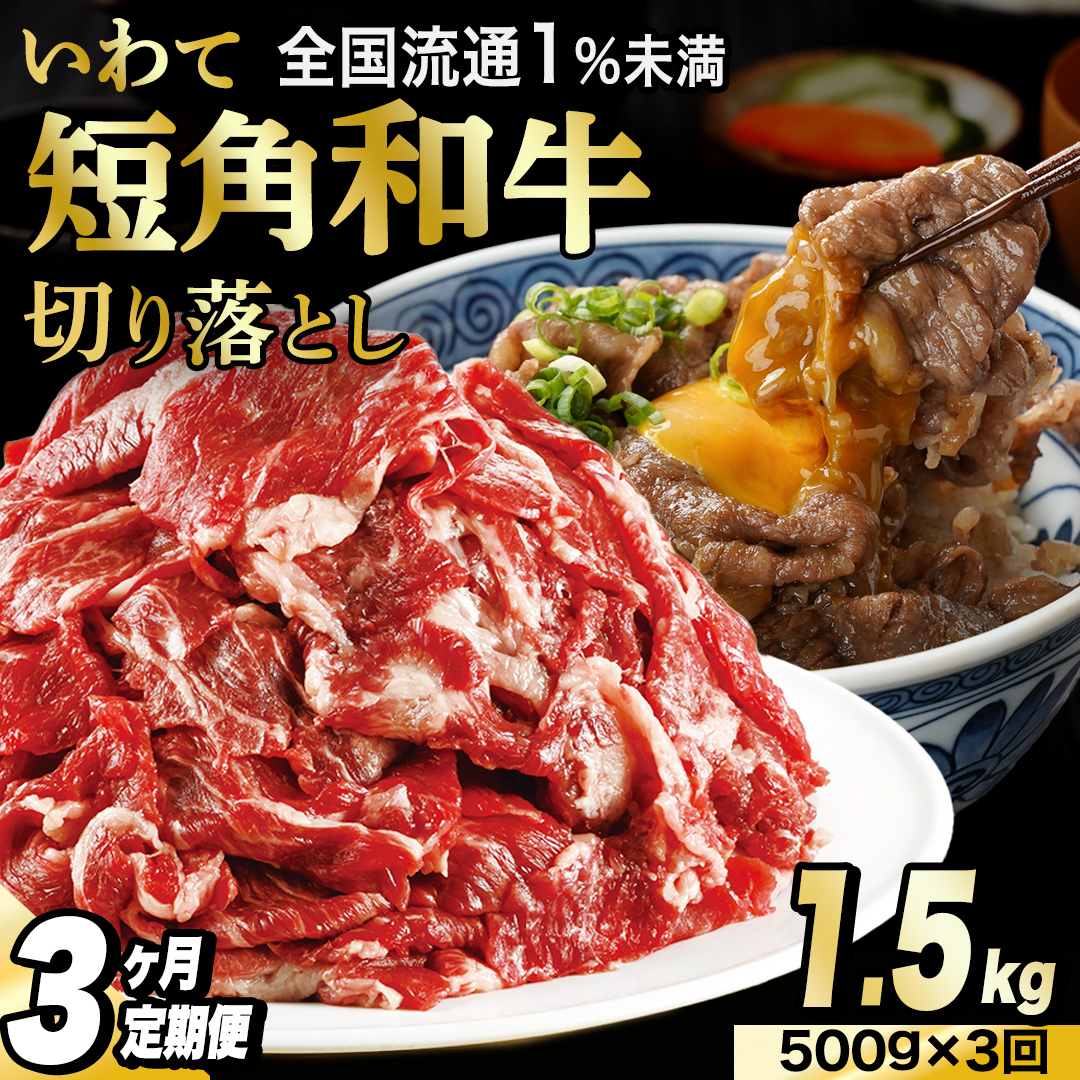 ＼3ヶ月連続 定期便／ 切り落とし 赤身 肉 牛肉 いわて 短角和牛 500g (総計 1500g) 小分けパック 真空冷凍 | 牛肉 肉 赤身 短角 和牛 国産牛 ブランド牛 切り落し 大容量 牛丼 肉じゃが 煮込み 煮物 小分け 真空パック 数量限定 和牛 牛肉 小分け 赤身 時短 いわて牛 グルメ おうちごはん 冷凍 カレー 肉炒め おかず 食品  こま切れ 肉 お肉 にく 焼肉 焼き肉 野菜炒め すき焼き (AB116)