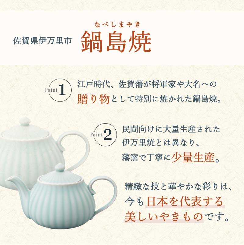 【伊万里焼】モイスト 菊割ポット・菊割湯呑（2個）セット 028-H1188_イメージ4