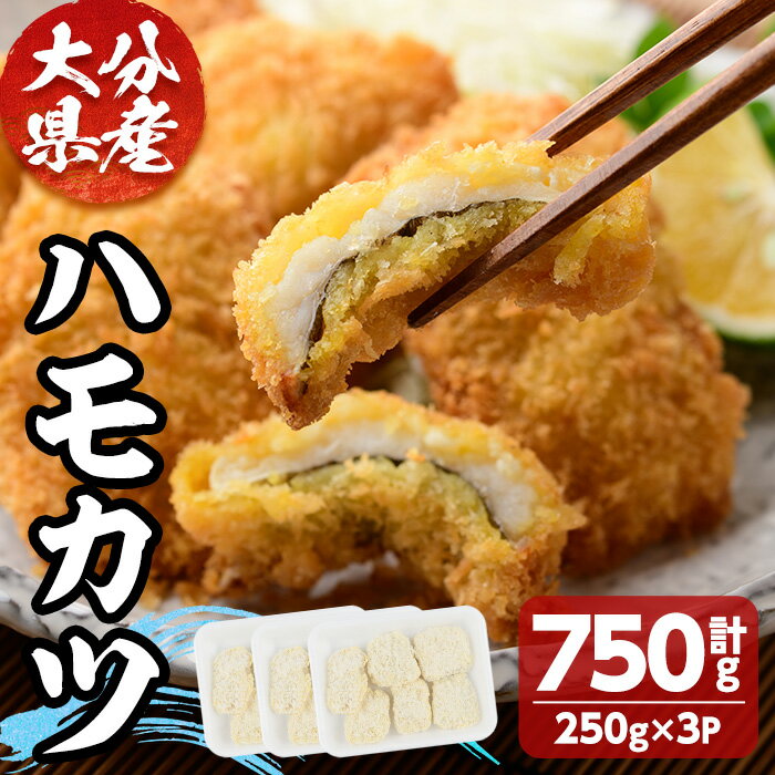 【ふるさと納税】ハモカツ(計750g・250g×3P) 鱧 はも 冷凍 惣菜 カツ 揚げるだけ フライ おかず【101900600】【上野水産】