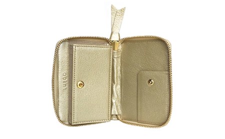 LUEGO Jewel mesh ジュエルメッシュ ジャバラカードケース（ゴールド） F2Y-3297