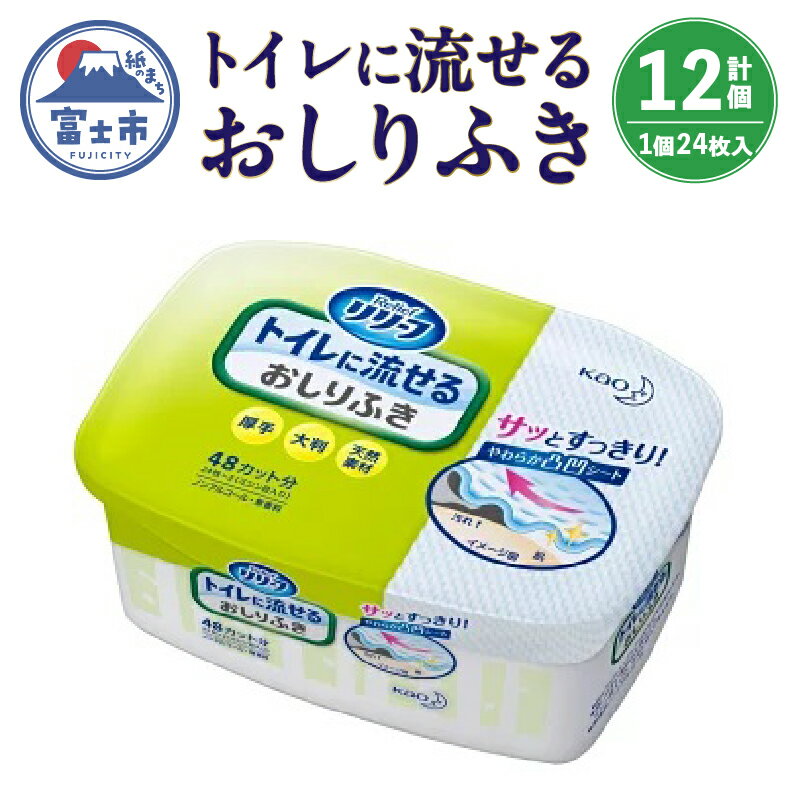 【ふるさと納税】リリーフ　トイレに流せるおしりふき b1420