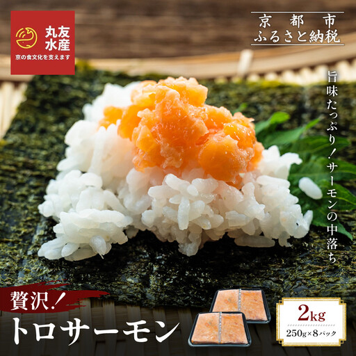 【丸友水産】トロサーモン 250g×8パック 計2kg｜京都 トロサーモン ノルウェー産