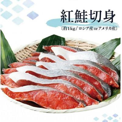 ふるさと納税 北山村 迷ったらコレ!!魚鶴商店の天然紅サケ約1kg & 塩さばフィレ6枚セット【uot744A-1】 |  | 02