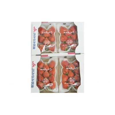 【期間限定】あまおうDX(デラックス)4パック(大牟田市)【配送不可地域：離島・北海道・沖縄県・東北】