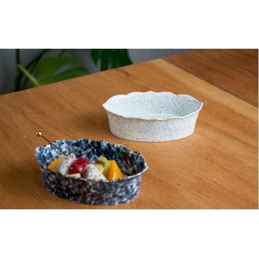 有田焼 15cm オーバルボウル(L)  2点 セット 【金善製陶所】和食器 食器 器 うつわ 小鉢 皿 2枚 小皿 取り皿 ギフト 22000 A22-107_イメージ3