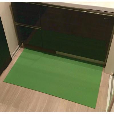 ふるさと納税 草津市 洗濯いらず、ずれない、抗菌のふく楽　洗面マット　ダークブラウン　と　ライトグリーン |  | 01