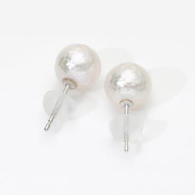 ふるさと納税 甲府市 「みんなで宝石のまち甲府をPR!」K18WG 華真珠ピアス(淡水真珠7ミリ) 0001 |  | 02