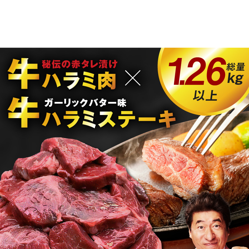 【総量1.26kg以上】ハラミ好きに贈る!ハラミだけの満足焼肉セット 015B561
