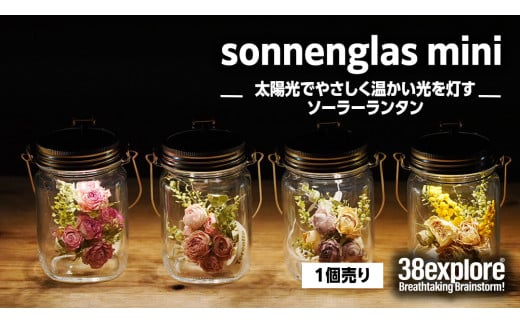sonnenglas mini 38explore toreotto38 38kenkyujo8 ソネングラス ソーラーランタン ランタン ドライフラワー ギフト プレゼント 母の日