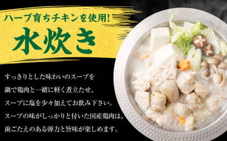 国産 黒毛和牛もつ鍋（醤油味） 6人前 冷凍ちゃんぽん・濃縮スープ付＋ハーブ育ちチキン使用！水炊き4人前 合計10人前 もつ ホルモン 鍋 お鍋 セット 冷凍 岡垣町
