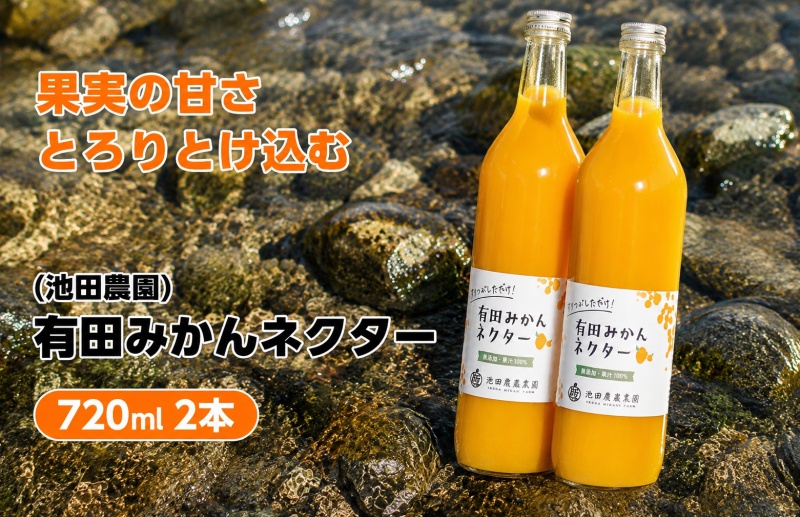 みかん ネクター 100％ ジュース / 温州みかん 有田みかん 果汁 無添加 柑橘 和歌山 7000円 720ml ※北海道・沖縄・離島への配送不可 //drink【ikd100-to720-2A】