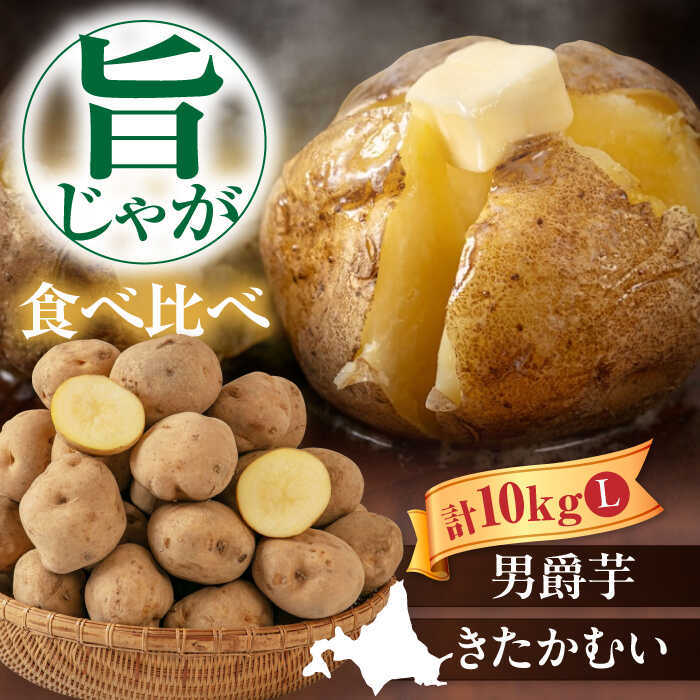 【ふるさと納税】【2025年1月以降順次発送】じゃがいも 食べ比べセット 10kg ( 男爵芋 きたかむい 各 5kg ) 《喜茂別町》【Aコープようてい】 ジャガイモ 男爵芋 きたかむい 季節の野菜 北海道 [AJAK033] 9000 9000円 9千円