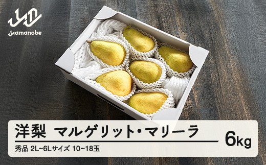 
                  【先行予約】マルゲリット・マリーラ 2L-6L 秀品 6kg(3kg×2箱)  洋梨 西洋梨 令和8年産 2026年産 果物 ※沖縄・離島への配送不可  mm-mmsxx6
                