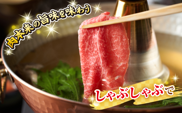【全2回定期便】【訳あり】【A4〜A5ランク】 長崎和牛 赤身 霜降り しゃぶしゃぶ・すき焼き用 1.2kg(600g×2パック)（肩・モモ）《壱岐市》【株式会社MEAT PLUS】 肉 牛肉 訳あり