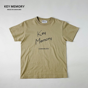 【2サイズ】KEYMEMORY かまくらロゴＴシャツ　BEIGE