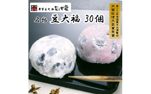 
957 本家豆大福だるま堂名物 豆大福（30個）
