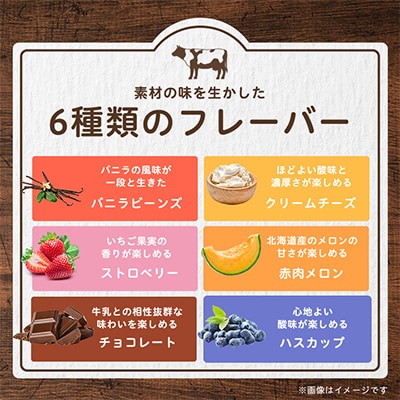 十勝白い牧場 アイス セット 6種16個(バニラ ストロベリー チョコ チーズ メロン ハスカップ)【配送不可地域：離島】