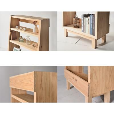 ふるさと納税 大川市 北欧テイストの本棚 森のブックシェルフ 九州産杉材 木の香り漂う無塗装仕上げ 無垢材 国産材 |  | 02