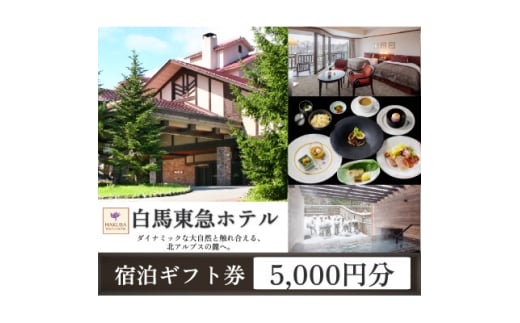 白馬 東急ホテル 宿泊補助券 5,000円分【1582532】