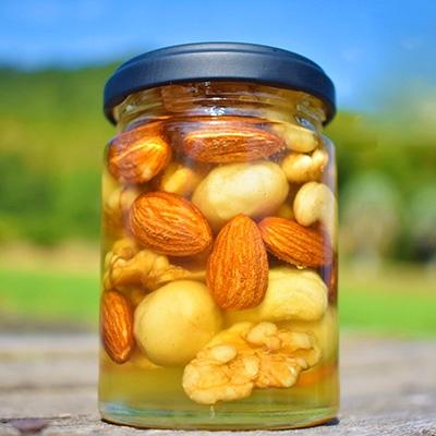 ふるさと納税 九度山町 ナッツの蜂蜜漬【峠の恵】熊野古道　峠の蜂蜜×ナッツ