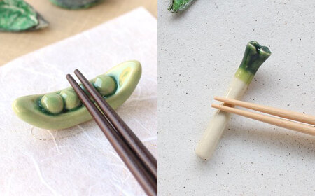 イホシロ窯　手作り　野菜(人気)箸置き5種類　gf425【1247949】