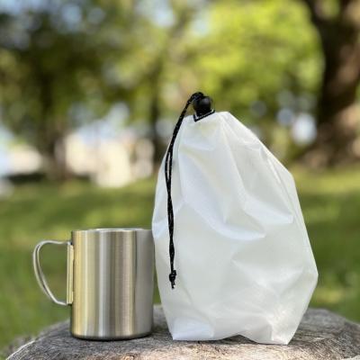 ふるさと納税 名古屋市 【S 1.5L・白】　キャンプで大活躍!トイレットペーパーホルダー 小さめナイロン巾着袋