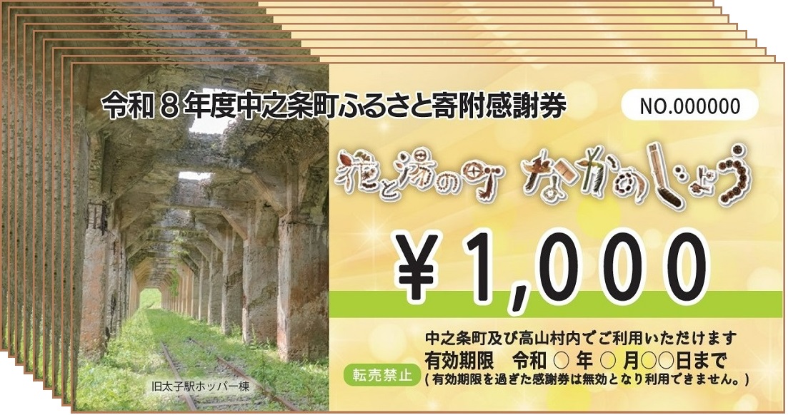 中之条町ふるさと寄附感謝券　９，０００円分
