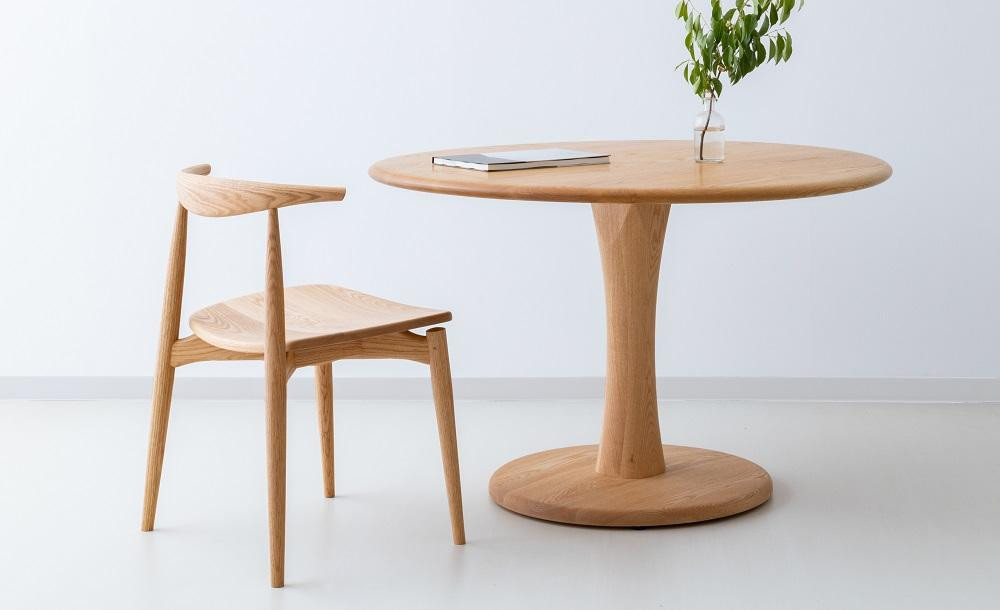 【高島屋選定品】ダイニングチェア DC-09 (オーク／板座) ハーフアーム ２脚セット｜ 椅子 木製 チェア ダイニングチェア イス 無垢材 天然木 オーク 食卓椅子 木製チェア 飛騨の家具 雉子舎