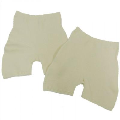 ふるさと納税 大和高田市 日本製 コットンシルク 腹巻パンツ (ゆったりタイプ) 生成 2枚組 (669-7758)