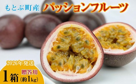 【2026年発送】もとぶ町産パッションフルーツ　贈答用(約1kg) 果物