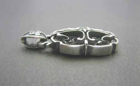 Oval cross pendant