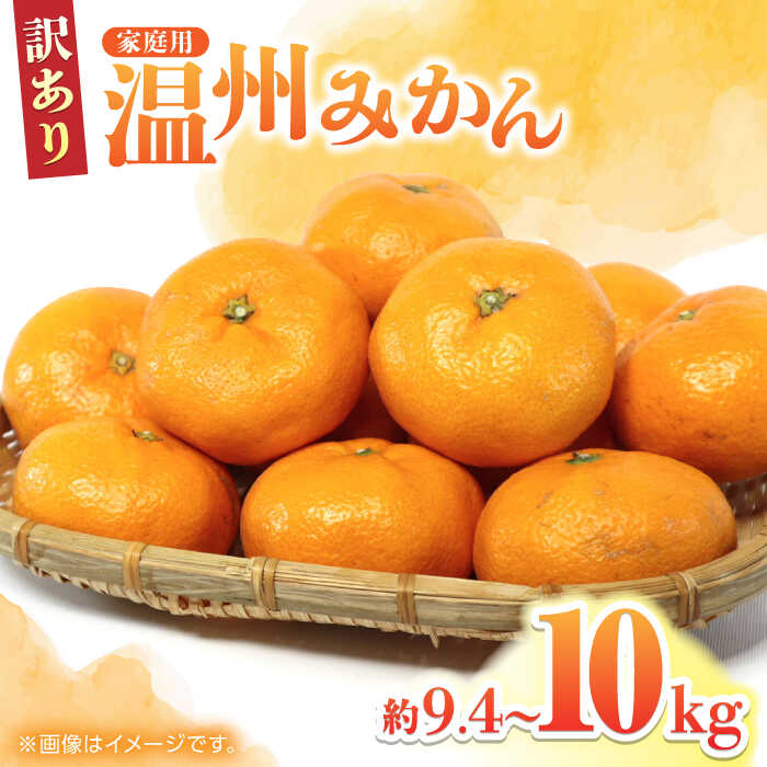 【ふるさと納税】【数量限定】【訳あり】家庭用 温州 みかん 約9.4～10kg【合同会社 福福堂】[ZCN015]