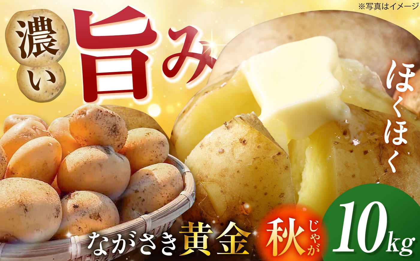 
                  南串産ながさき黄金10kg(秋じゃが) 長崎県/南串ながさき黄金生産組合 [42ALAJ005]
                