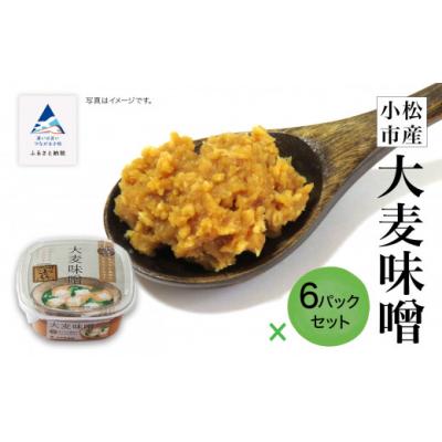 ふるさと納税 小松市 小松市産 大麦味噌6パックセット