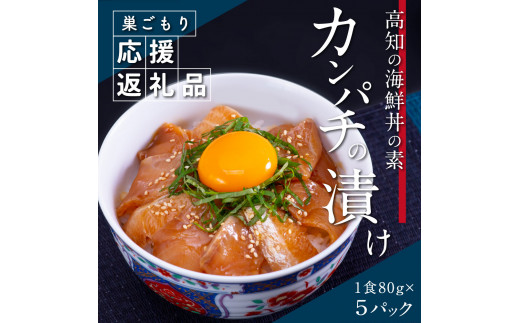 
「かんぱちの漬け丼の素｣1食80g×5P＜高知市共通返礼品＞
