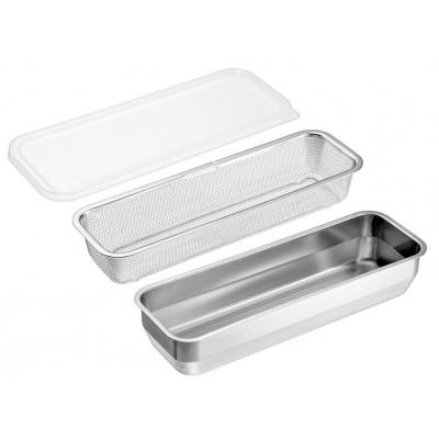 ふるさと納税 燕市 YB-550 燕熟の技 ユニット1/2バット(Lサイズ)&amp;ザル&amp;フタセット 燕三条産