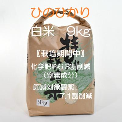 ふるさと納税 諫早市 【令和 7年産】特別栽培米・九州のこだわり米「ひのひかり 」白米9kg