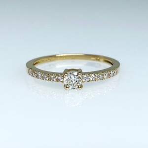 K18YG 天然ダイヤモンドリング IB-F020624