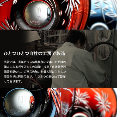 【彫刻ペア切子グラス】模様の美しい名入れ切子グラスペア　PT−14【1267778】