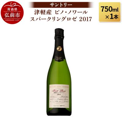 ふるさと納税 弘前市 津軽産 ピノ・ノワール スパークリングロゼ 2017 750ml×1本|24_bnd-030101