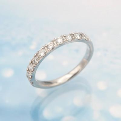 ふるさと納税 山梨県 PT900 1.0ct 一文字ダイヤモンドリング　#10　HR-009179 |  | 01