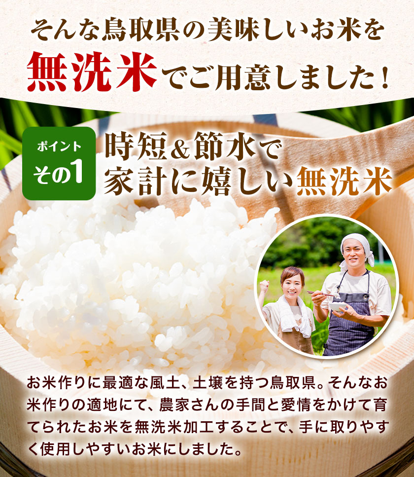 とっとり無洗米 15kg《2025年11月中旬-12月末頃出荷》鳥取県 八頭町 米 お米 白米 ご飯 八頭 ふるさと無洗米