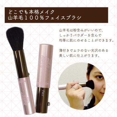 ふるさと納税 松原市 携帯用 スライド メイクブラシ 4本セット キャップ付きで持ち運びに便利 旅行用 |  | 01