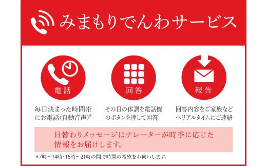 
郵便局のみまもりサービス「みまもりでんわサービス」携帯電話コース（６か月）
