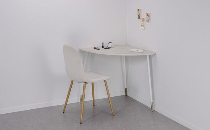 【＆FREL】FS コーナーテーブル 天板 メラミンライトオーク幅99cm 奥行67cm 高さ72cm