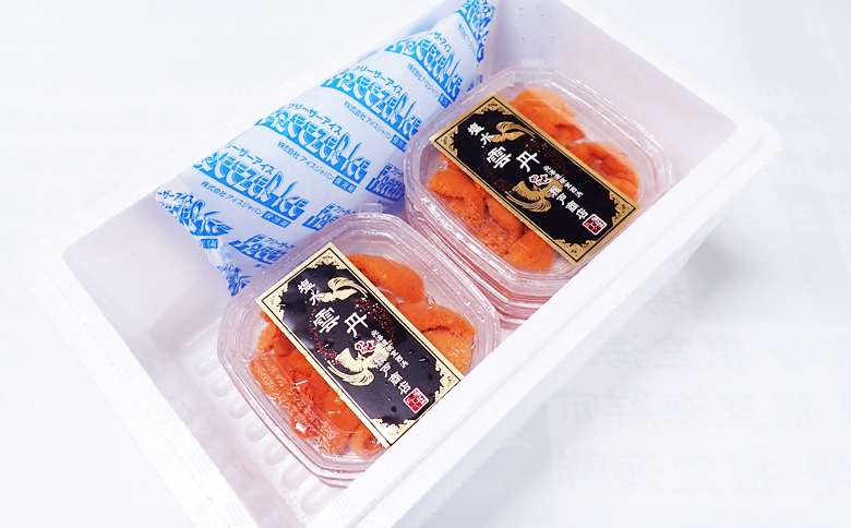 根室海鮮市場＜直送＞無添加むきたてエゾバフンウニ(赤系)塩水パック40～50g×4P[2026年1月中旬以降発送] B-28094