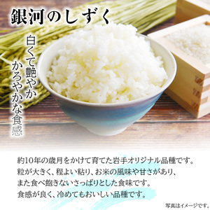 【令和7年産】 岩手県産 古川家のお米 銀河のしずく 精米 10kg （5kg×2袋）  ／ 古川伸也 こめ 米 コメ お米 おこめ ご飯 ごはん 白米 白飯 おにぎり お弁当 仕送り お取り寄せ 産