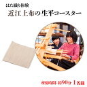 【ふるさと納税】【はた織り体験】近江上布の生平コースター AX14