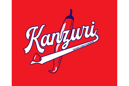 MYOKO's ONLY MYOKO BRANDデザインTシャツ　Kanzuri －Baseball wear style－【Sサイズ】