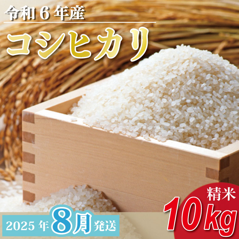 【2025年8月発送】★数量限定★令和6年 茨城県産コシヒカリ 10kg｜米 お米 こめ こしひかり コシヒカリ 数量限定 期間限定 令和6年産 茨城県産 行方市 人気 送料無料(CU-329-1)